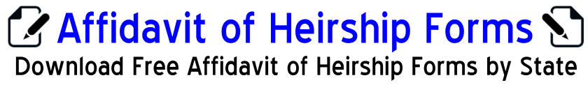 Download Free Affidavit of Heirship Forms